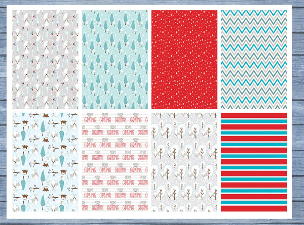 Winter Fox Full Box Planner Stickers, Big Happy Planner, Erin Condren, Classic Happy Planner, Mini Happy Planner