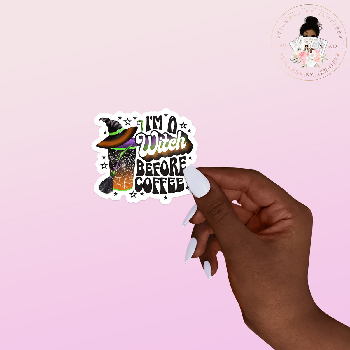 Witch Coffee Vinyl Sticker