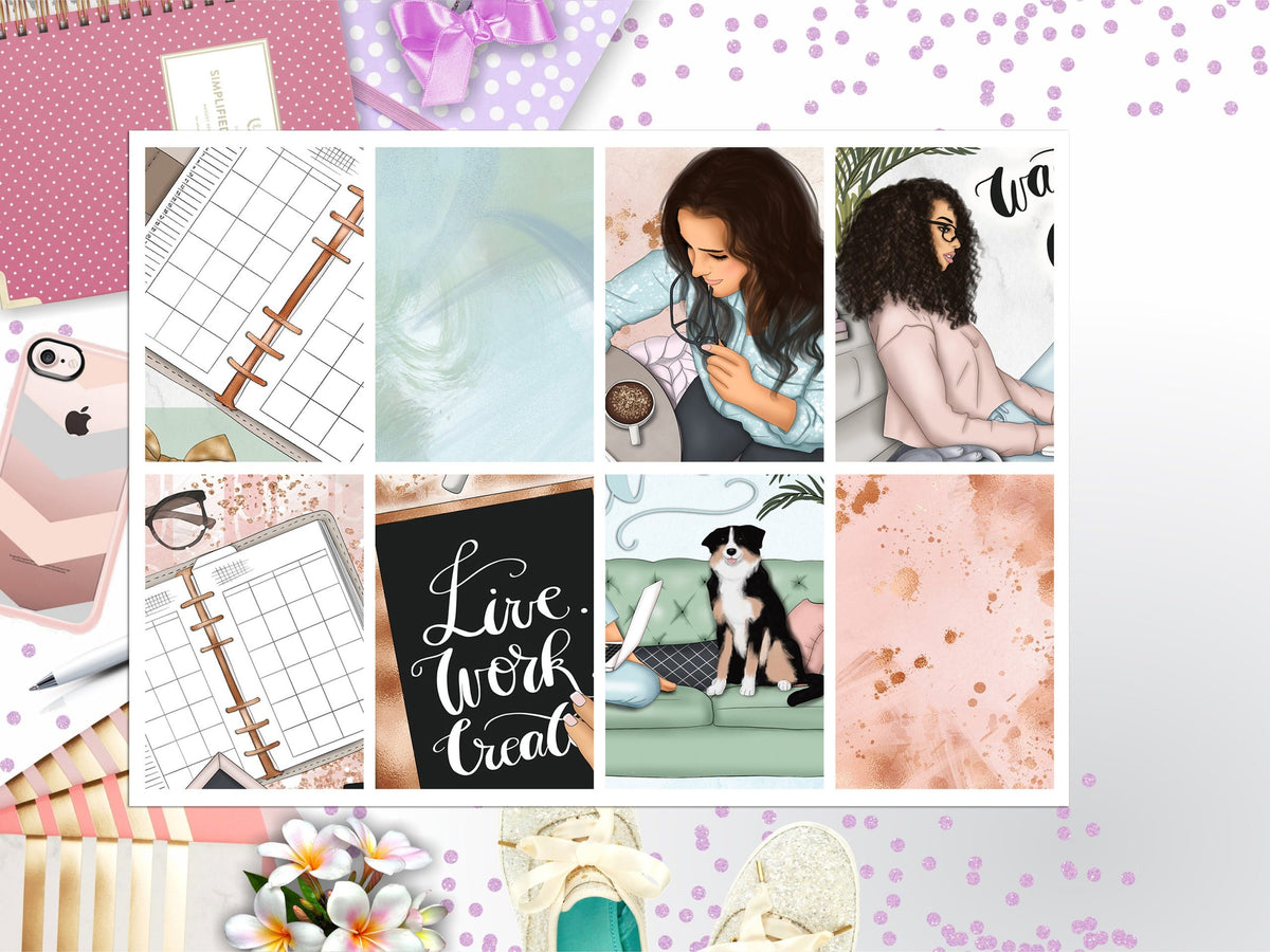 Work Life Full Box Big Happy Planner, Erin Condren, Classic Happy Planner