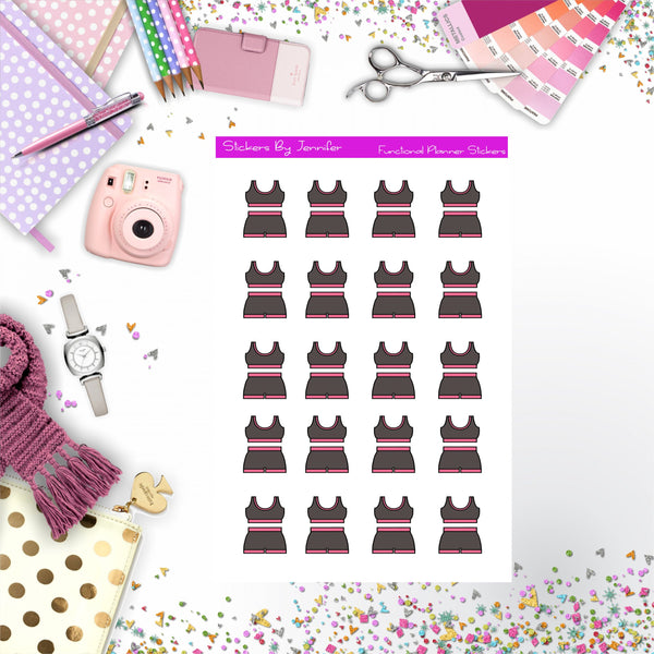 Workout Stickers, Planner Stickers, Journal Stickers, Functional Planner Stickers, Stationary Stickers