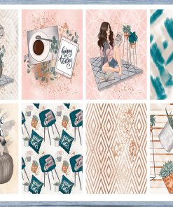 Home Sweet Home Full Box Planner Stickers, Big Happy Planner, Erin Condren, Classic Happy Planner