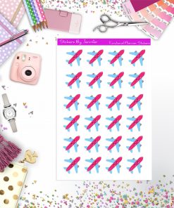 Airplane Stickers, Planner Stickers, Journal Stickers, Functional Planner Stickers, Stationary Stickers