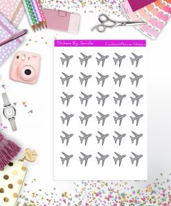 Airplane Stickers, Planner Stickers, Journal Stickers, Functional Planner Stickers, Stationary Stickers