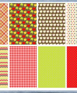 Apples Full Box Planner Stickers, Big Happy Planner, Erin Condren, Classic Happy Planner