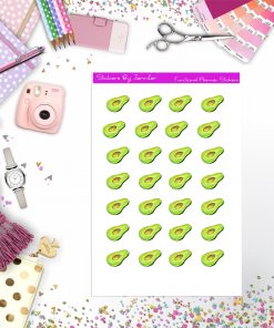 Avocado Stickers, Planner Stickers, Journal Stickers, Functional Planner Stickers, Stationary Stickers