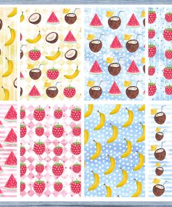 Banana Coconut Full Box Planner Stickers, Big Happy Planner, Erin Condren, Classic Happy Planner