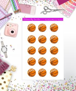 Basketball Stickers, Planner Stickers, Journal Stickers, Functional Planner Stickers, Stationary Stickers