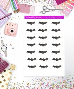 Bat Stickers, Planner Stickers, Journal Stickers, Functional Planner Stickers, Stationary Stickers