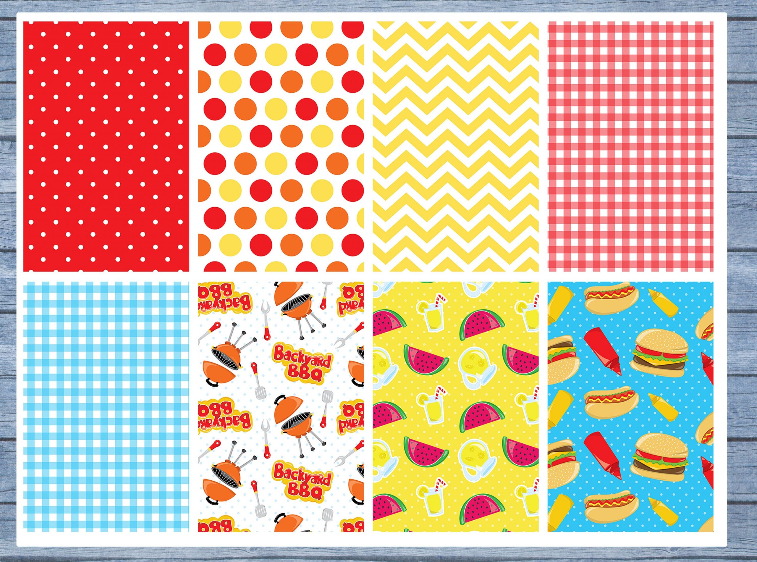 BBQ Full Box Planner Stickers, Big Happy Planner, Erin Condren, Classic Happy Planner