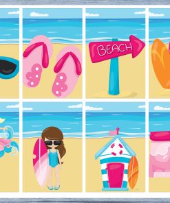 Beach Full Box Planner Stickers, Big Happy Planner, Erin Condren, Classic Happy Planner