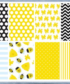 Bees Full Box Planner Stickers, Big Happy Planner, Erin Condren, Classic Happy Planner