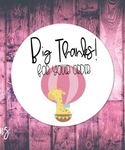 Big Thanks For Your Order, Small Business Stickers, Circle Stickers, Stationary Stickers, Functional Planner Stickers, Envelope Stickers