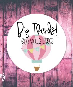 Big Thanks For Your Order, Small Business Stickers, Circle Stickers, Stationary Stickers, Functional Planner Stickers, Envelope Stickers
