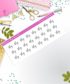 Blog Script Stickers, Typography Stickers, Planner Stickers, Journal Stickers, Functional Planner Stickers, Stationary Stickers