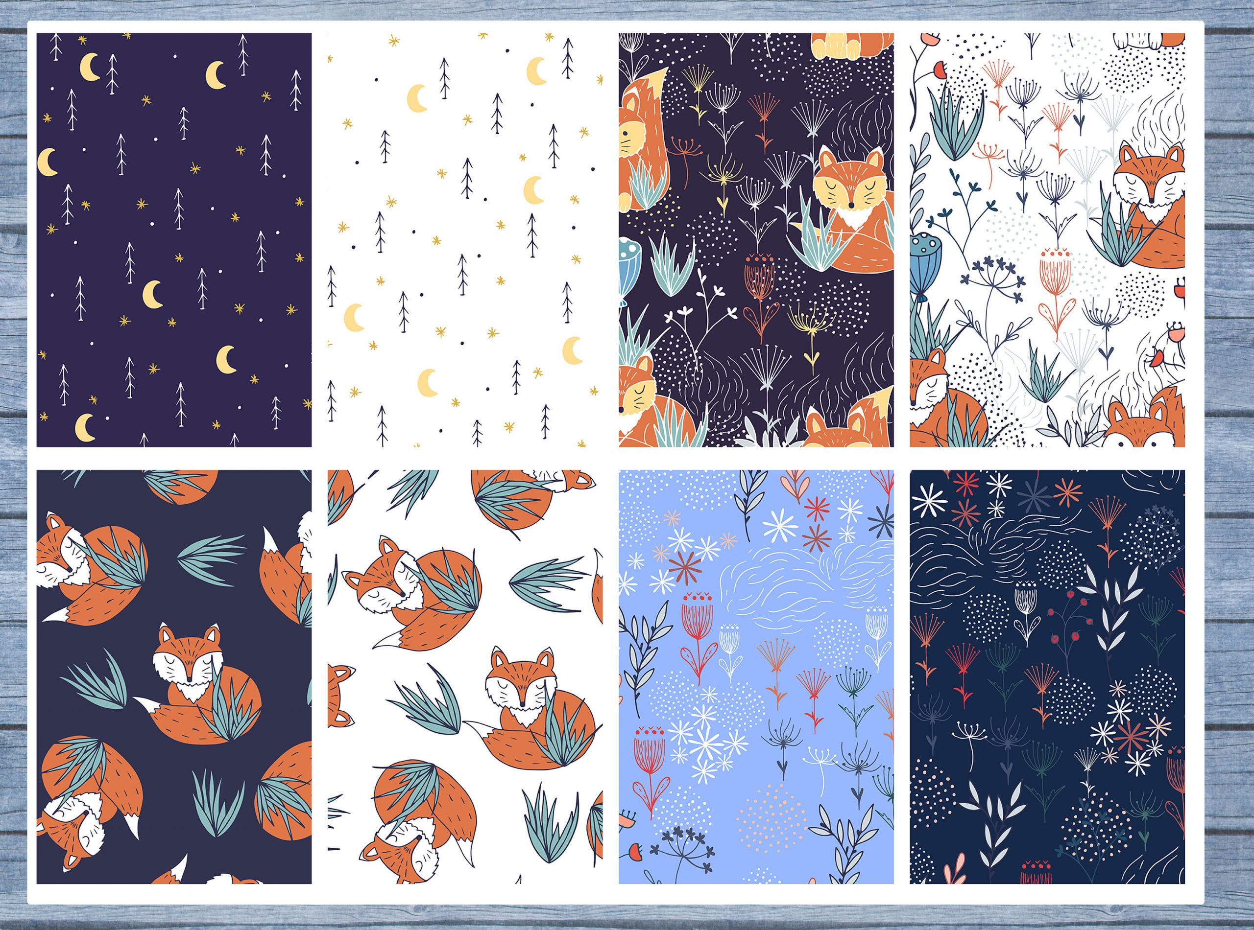 Blue Fox Full Box Planner Stickers, Big Happy Planner, Erin Condren, Classic Happy Planner