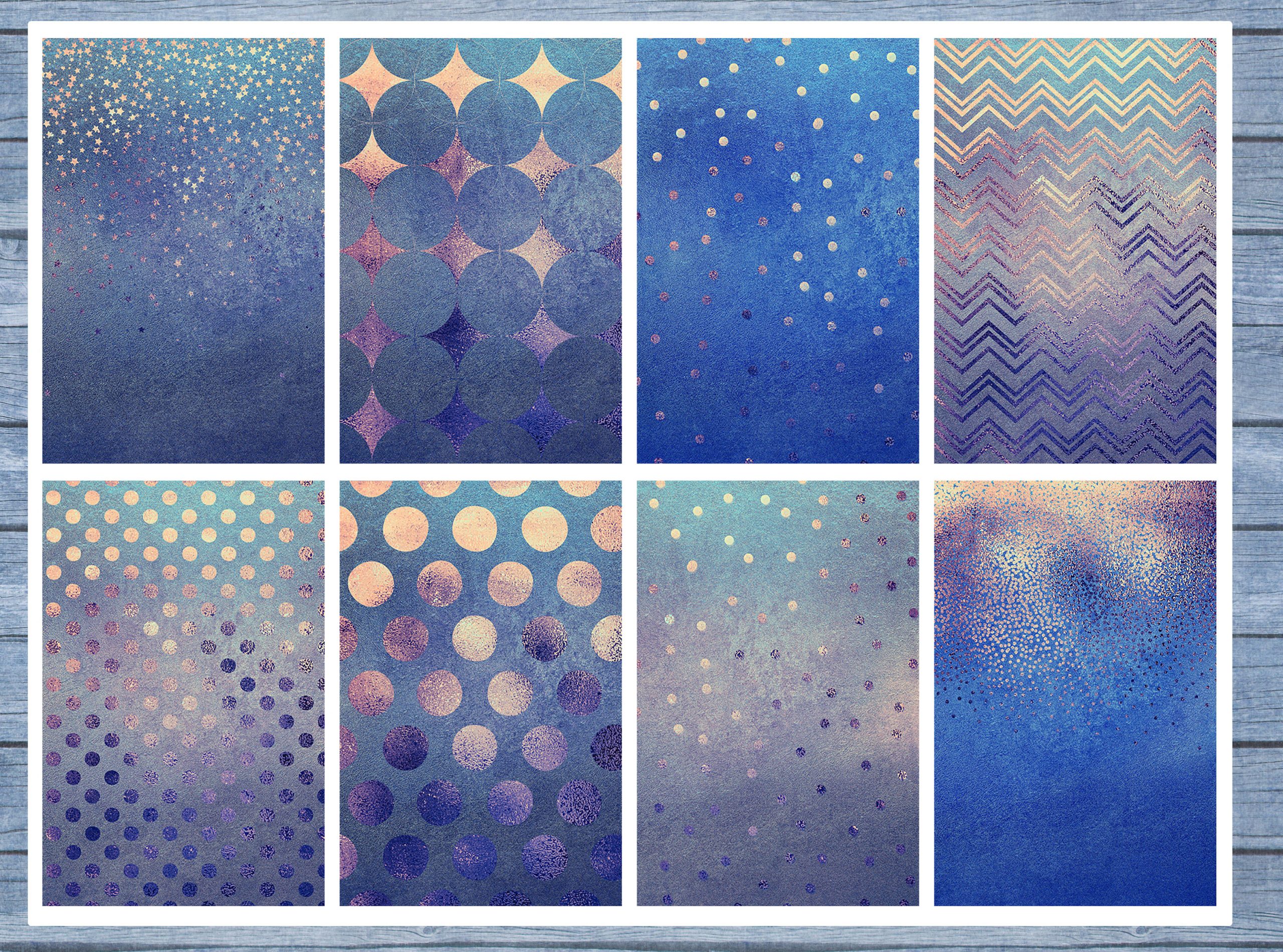 Blue Gold Full Box Planner Stickers, Big Happy Planner, Erin Condren, Classic Happy Planner