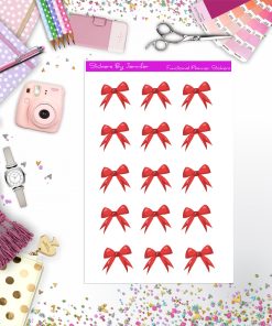 Bow Stickers, Planner Stickers, Journal Stickers, Functional Planner Stickers, Stationary Stickers