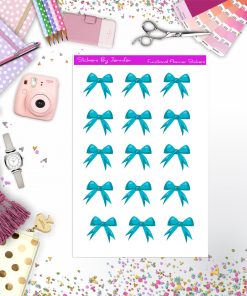 Bow Stickers, Planner Stickers, Journal Stickers, Functional Planner Stickers, Stationary Stickers