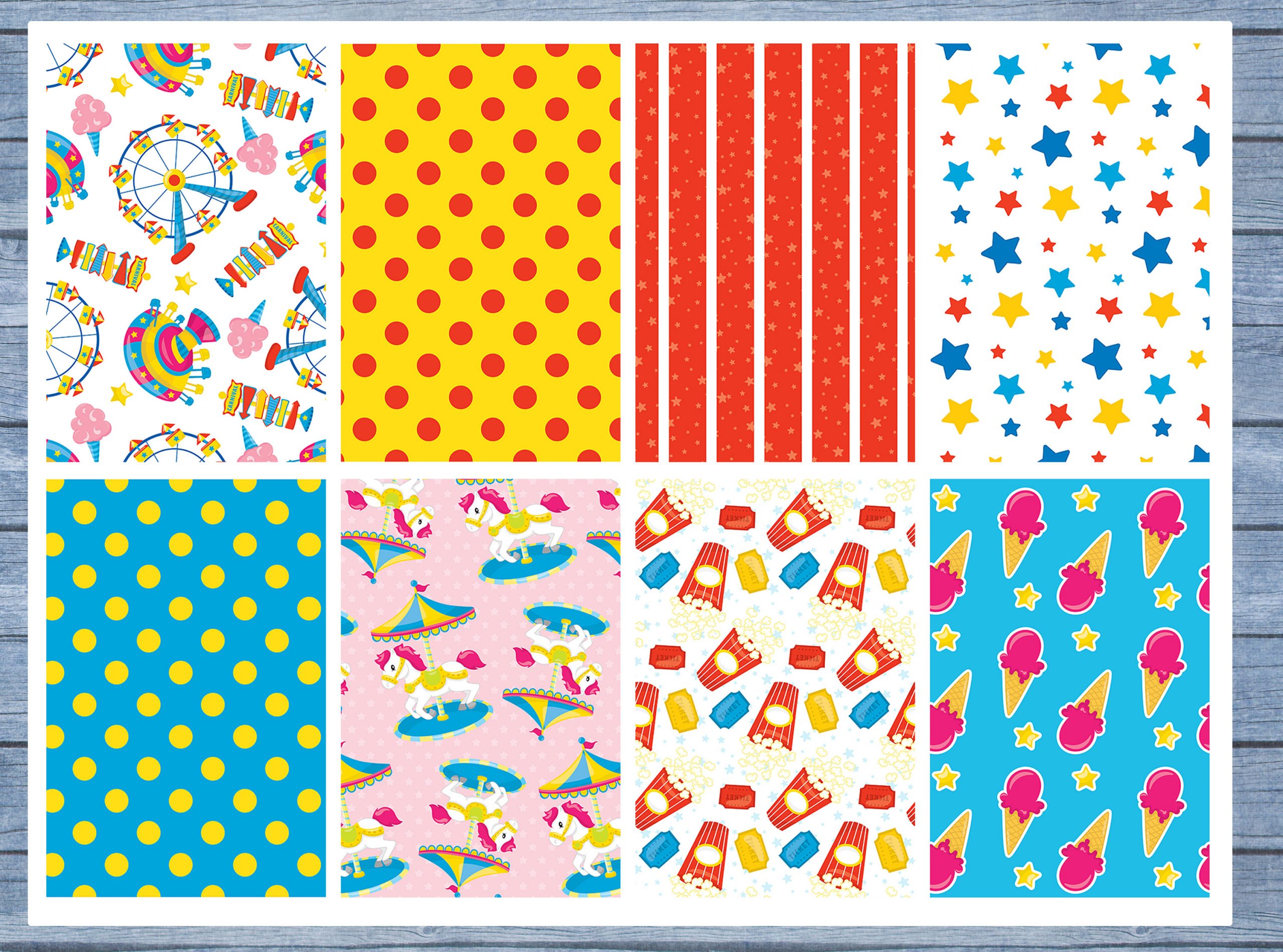 Carnival Full Box Planner Stickers, Big Happy Planner, Erin Condren, Classic Happy Planner