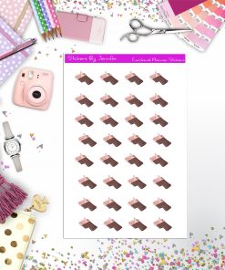 Chocolate Bar Stickers, Planner Stickers, Journal Stickers, Functional Planner Stickers, Stationary Stickers