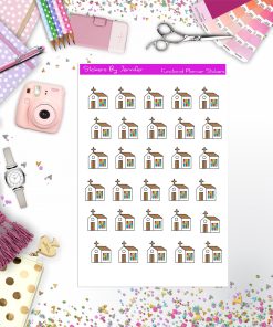 Church Stickers, Planner Stickers, Journal Stickers, Functional Planner Stickers, Stationary Stickers