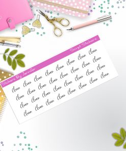 Clean Script Stickers, Typography Stickers, Planner Stickers, Journal Stickers, Functional Planner Stickers, Stationary Stickers