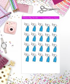Cleaning Spray Stickers, Planner Stickers, Journal Stickers, Functional Planner Stickers, Stationary Stickers