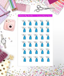 Cleaning Stickers, Planner Stickers, Journal Stickers, Functional Planner Stickers, Stationary Stickers