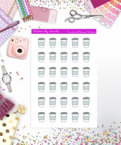 Coffee Stickers, Planner Stickers, Journal Stickers, Functional Planner Stickers, Stationary Stickers