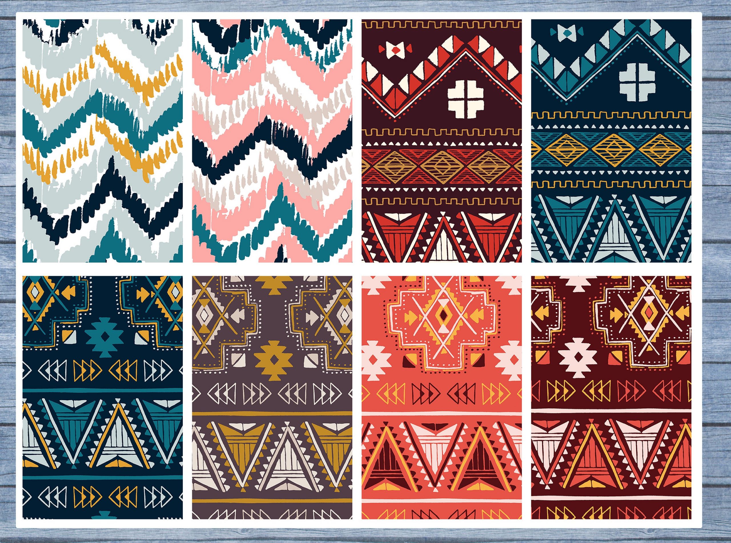 Colorful Geometric Full Box Planner Stickers, Big Happy Planner, Erin Condren, Classic Happy Planner