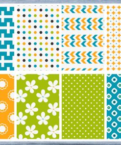 Colorful Pattern Full Box Planner Stickers, Big Happy Planner, Erin Condren, Classic Happy Planner