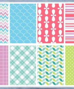 Colorful Patterns Full Box Planner Stickers, Big Happy Planner, Erin Condren, Classic Happy Planner