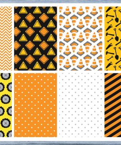 Construction Full Box Planner Stickers, Big Happy Planner, Erin Condren, Classic Happy Planner