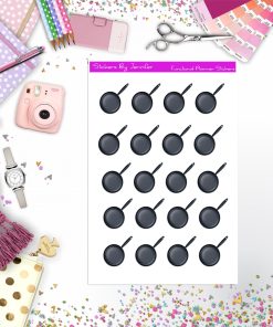 Cooking Pan Stickers, Planner Stickers, Journal Stickers, Functional Planner Stickers, Stationary Stickers