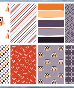 Cute Owls Full Box Planner Stickers, Big Happy Planner, Erin Condren, Classic Happy Planner