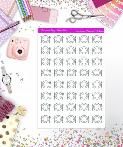Dinner Plate Stickers, Planner Stickers, Journal Stickers, Functional Planner Stickers, Stationary Stickers