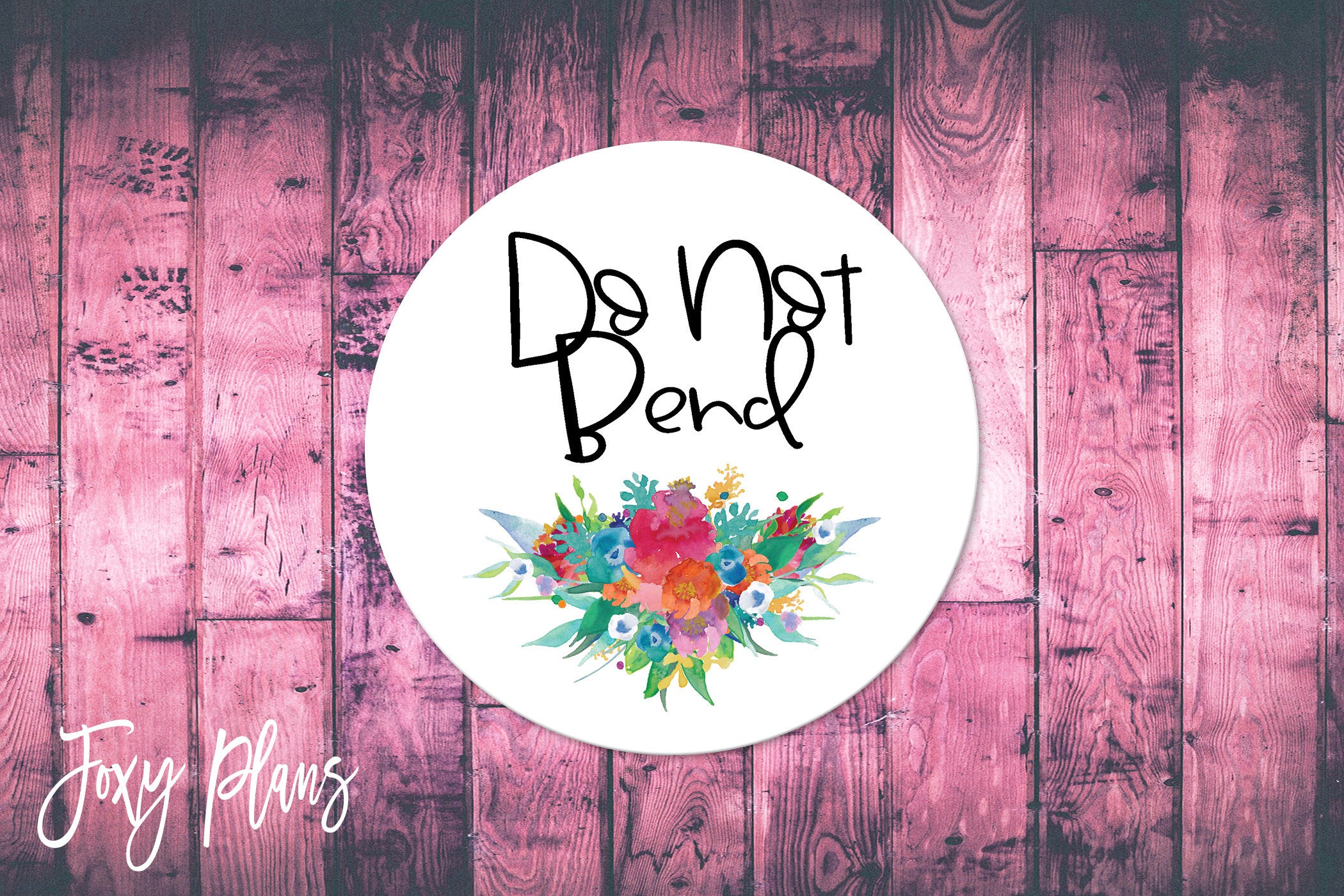Do Not Bend, Small Business Stickers, Circle Stickers, Stationary Stickers, Functional Planner Stickers, Envelope Stickers