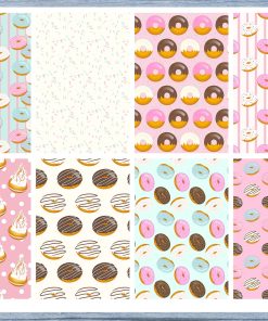 Donuts Full Box Planner Stickers, Big Happy Planner, Erin Condren, Classic Happy Planner