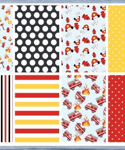 Fire Truck Full Box Planner Stickers, Big Happy Planner, Erin Condren, Classic Happy Planner