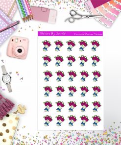 Flower Stickers, Planner Stickers, Journal Stickers, Functional Planner Stickers, Stationary Stickers