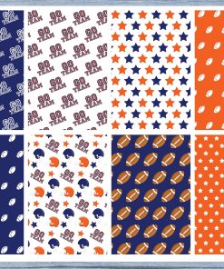 Football Full Box Planner Stickers, Big Happy Planner, Erin Condren, Classic Happy Planner