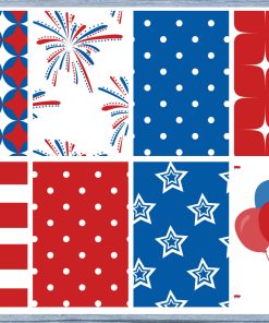 Fourth Of July Full Box Planner Stickers, Big Happy Planner, Erin Condren, Classic Happy Planner