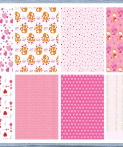 Fox Hearts Full Box Planner Stickers, Big Happy Planner, Erin Condren, Classic Happy Planner, Mini Happy Planner