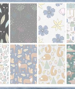 Foxes And Flowers Full Box Planner Stickers, Big Happy Planner, Erin Condren, Classic Happy Planner