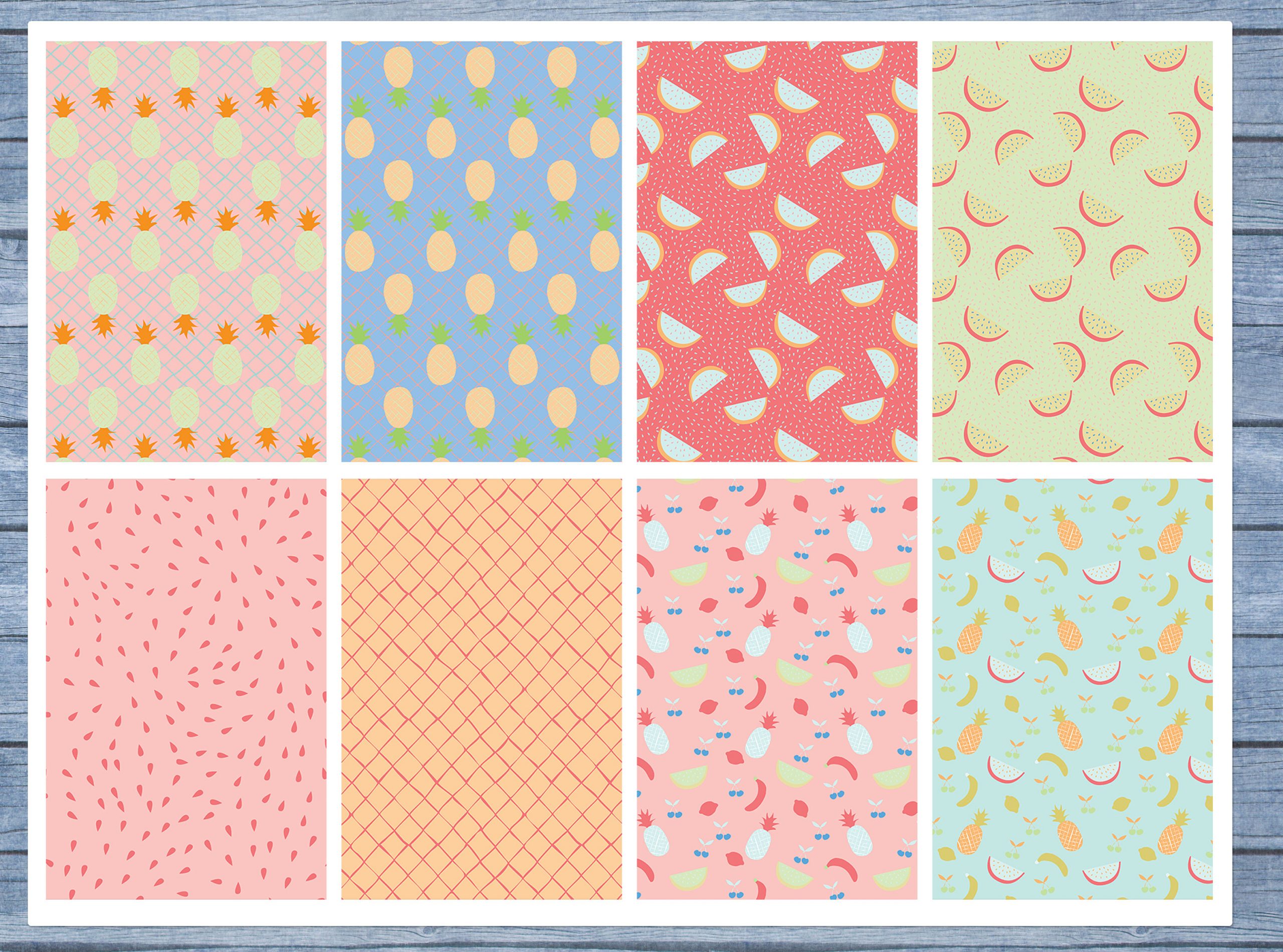 Fruit Salad Full Box Planner Stickers, Big Happy Planner, Erin Condren, Classic Happy Planner, Mini Happy Planner