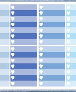 Full Box Planner Stickers, Ombre Full Box Planner Stickers, Planner Stickers, Ombre Heart Stickers, Personal Planner Stickers 004