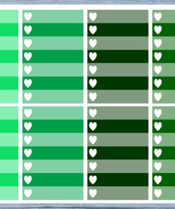 Full Box Planner Stickers, Ombre Full Box Planner Stickers, Planner Stickers, Ombre Heart Stickers, Personal Planner Stickers 008