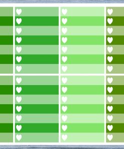 Full Box Planner Stickers, Ombre Full Box Planner Stickers, Planner Stickers, Ombre Heart Stickers, Personal Planner Stickers 009