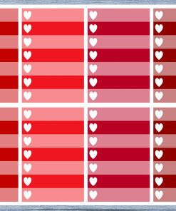 Full Box Planner Stickers, Ombre Full Box Planner Stickers, Planner Stickers, Ombre Heart Stickers, Personal Planner Stickers 014