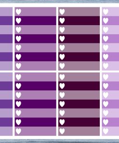 Full Box Planner Stickers, Ombre Full Box Planner Stickers, Planner Stickers, Ombre Heart Stickers, Personal Planner Stickers 017